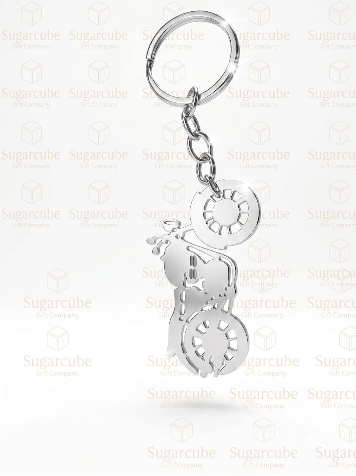 Royal Enfield Bullet Shaped Metal Keyring with Name & Number