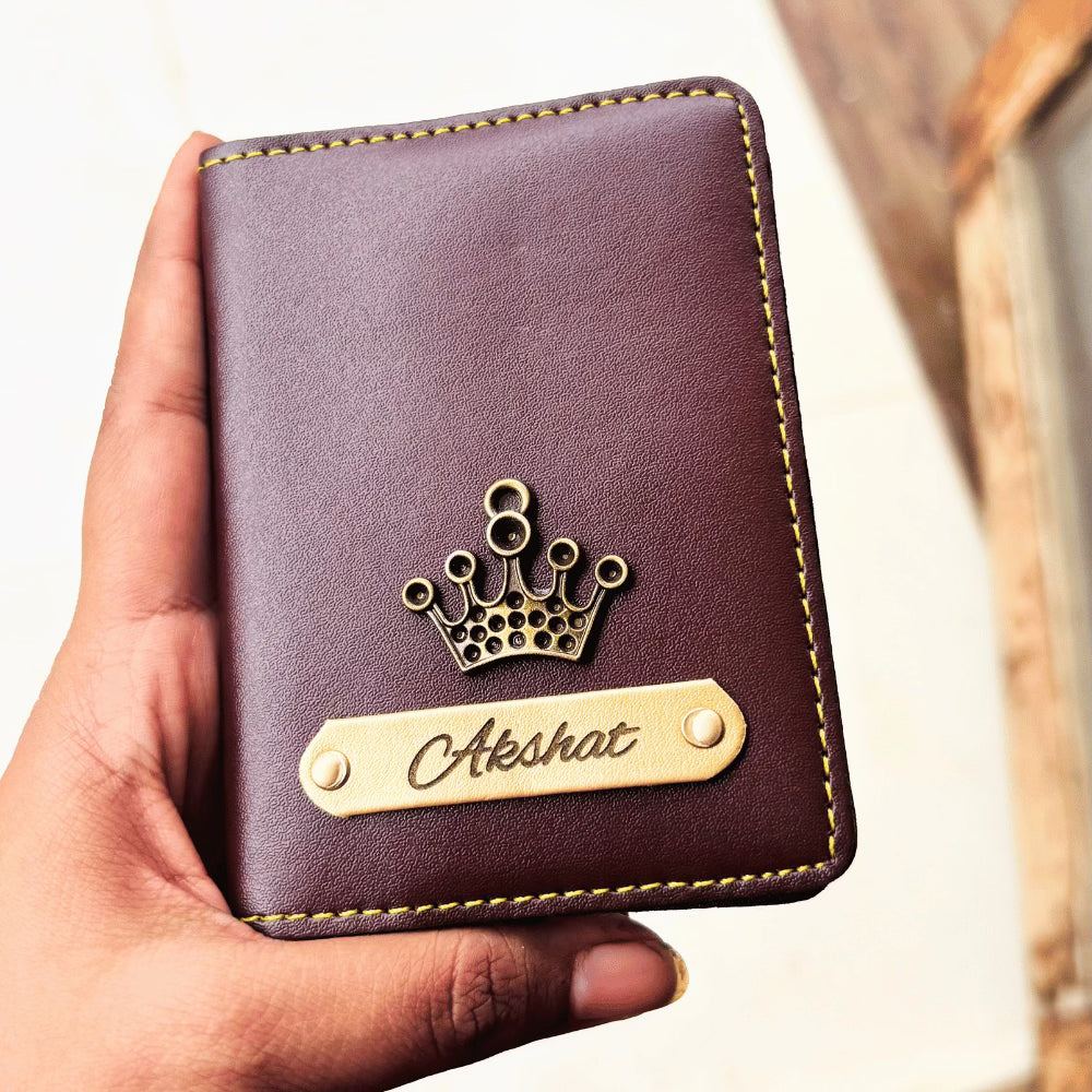 Card Holder Personalised with Name & Metal Charm