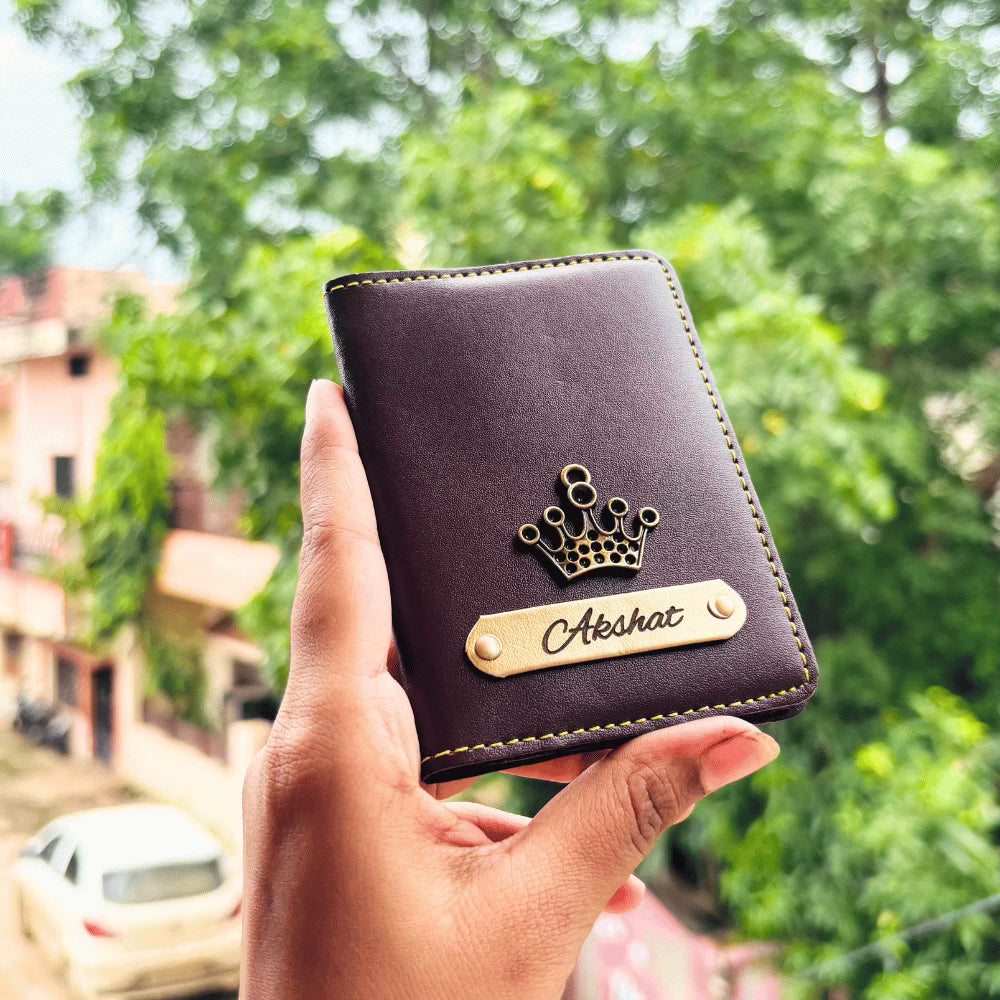 Card Holder Personalised with Name & Metal Charm