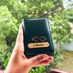 Card Holder Personalised with Name & Metal Charm