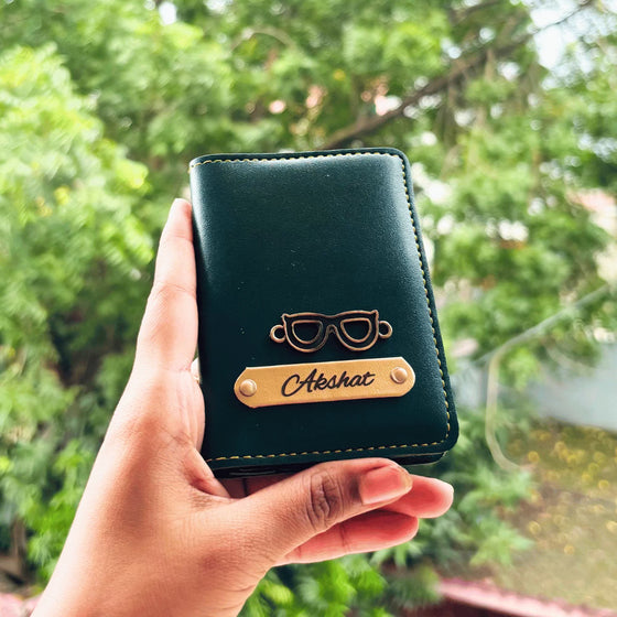 Card Holder Personalised with Name & Metal Charm