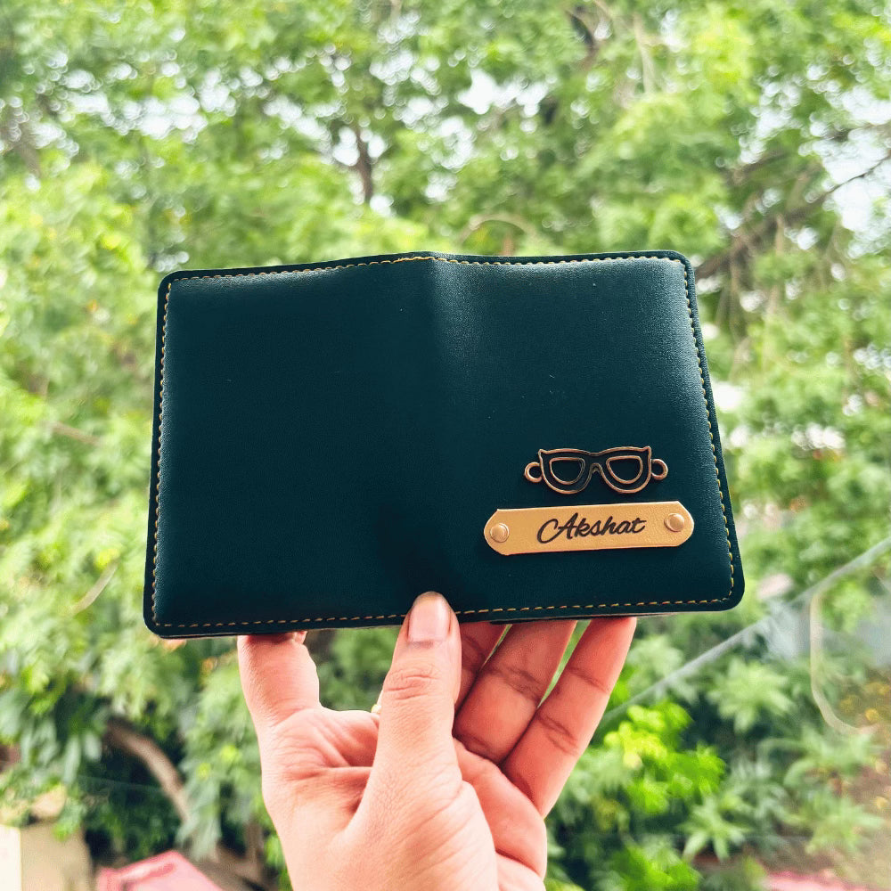 Card Holder Personalised with Name & Metal Charm