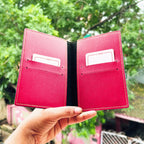 Passport Cover (Faux) Personalised with Name & Metal Charm - 1