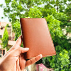 Passport Cover (Faux) Personalised with Name & Metal Charm - 1