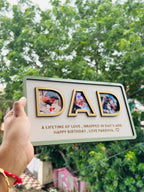 Dad Photo Frame with Custom Photo & Message