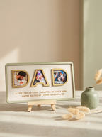 Dad Photo Frame with Custom Photo & Message