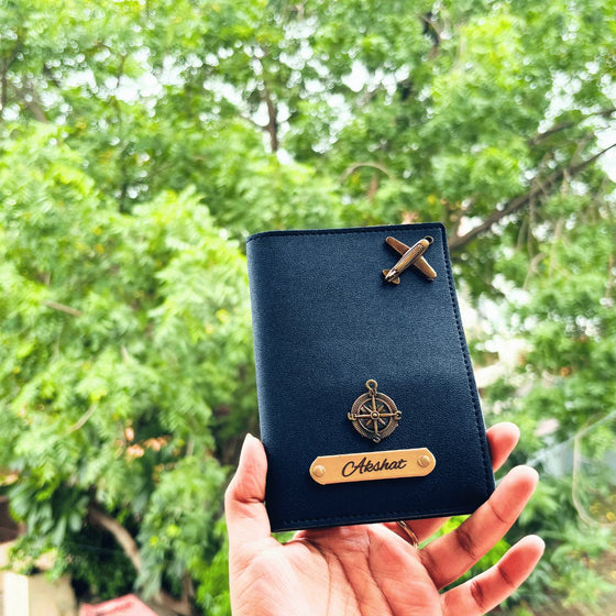 Passport Cover (Imported) Personalised with Name & Metal Charm - 3