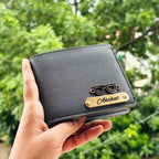 Men's Wallet (Imported) Personalised with Name & Metal Charm - 3