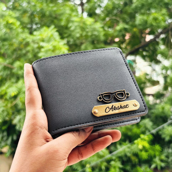 Men's Wallet (Imported) Personalised with Name & Metal Charm - 3