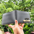 Men's Wallet (Imported) Personalised with Name & Metal Charm - 3