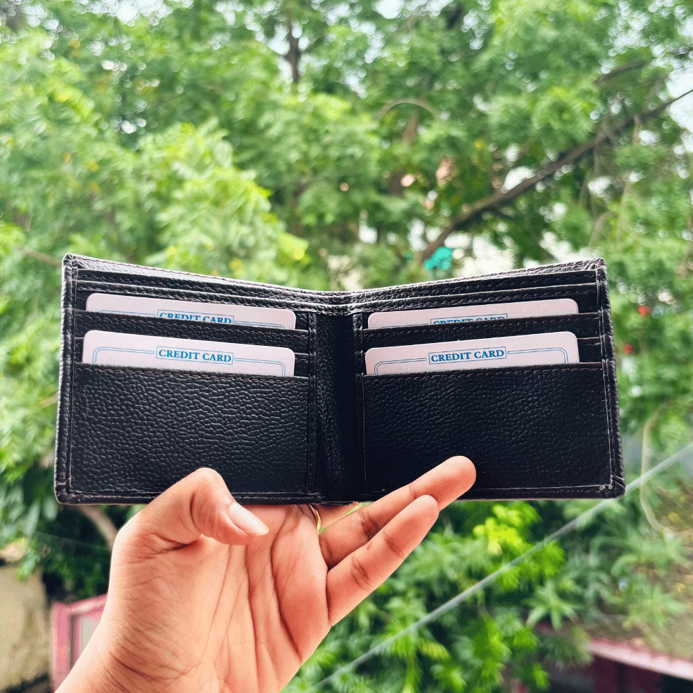 Men's Wallet (Italian) Personalised with Name & Metal Charm - 4