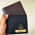 Men's Wallet (Italian) Personalised with Name & Metal Charm - 4