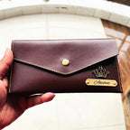 Ladies Wallet Personalised with Name & Metal Charm - 1