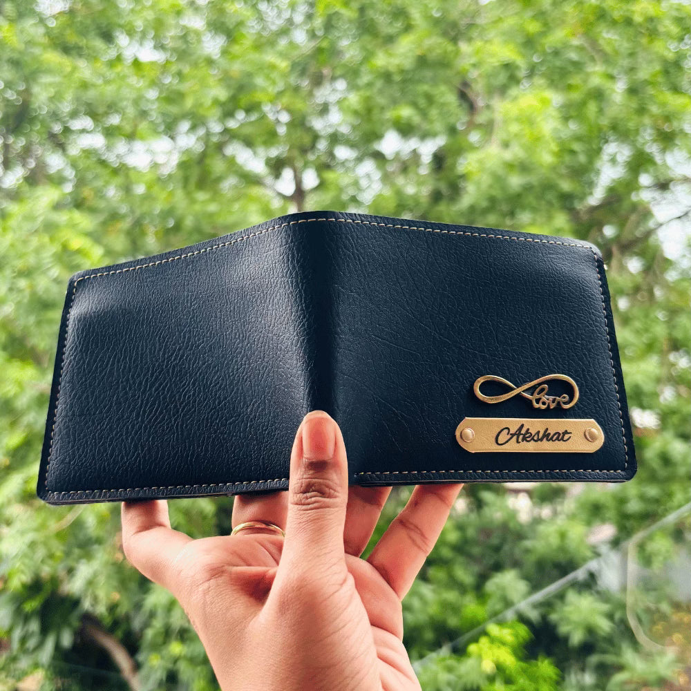 Men's Wallet (Nexon) Personalised with Name & Metal Charm - 2