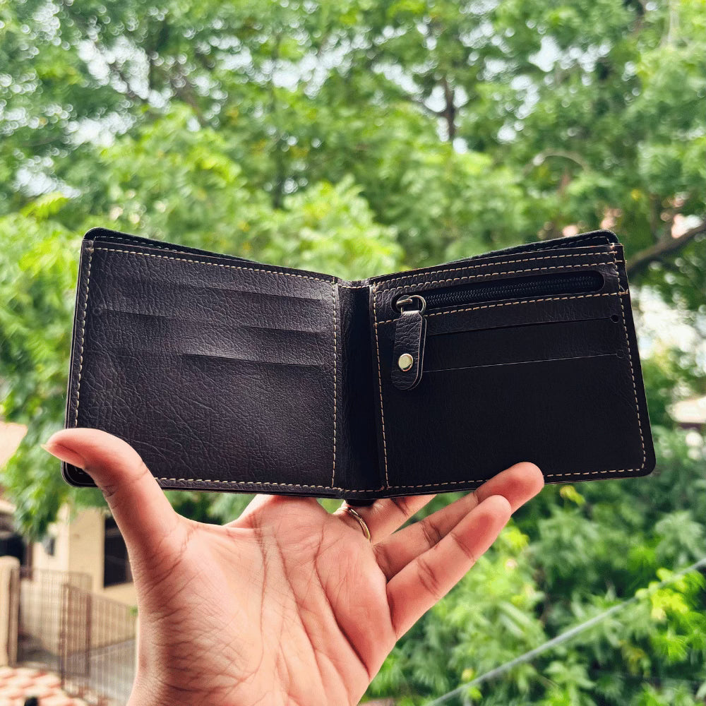 Men's Wallet (Nexon) Personalised with Name & Metal Charm - 2
