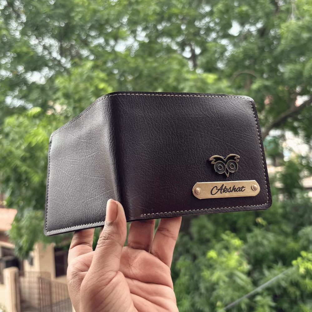 Men's Wallet (Nexon) Personalised with Name & Metal Charm - 2
