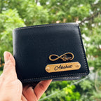Men's Wallet (Nexon) Personalised with Name & Metal Charm - 2