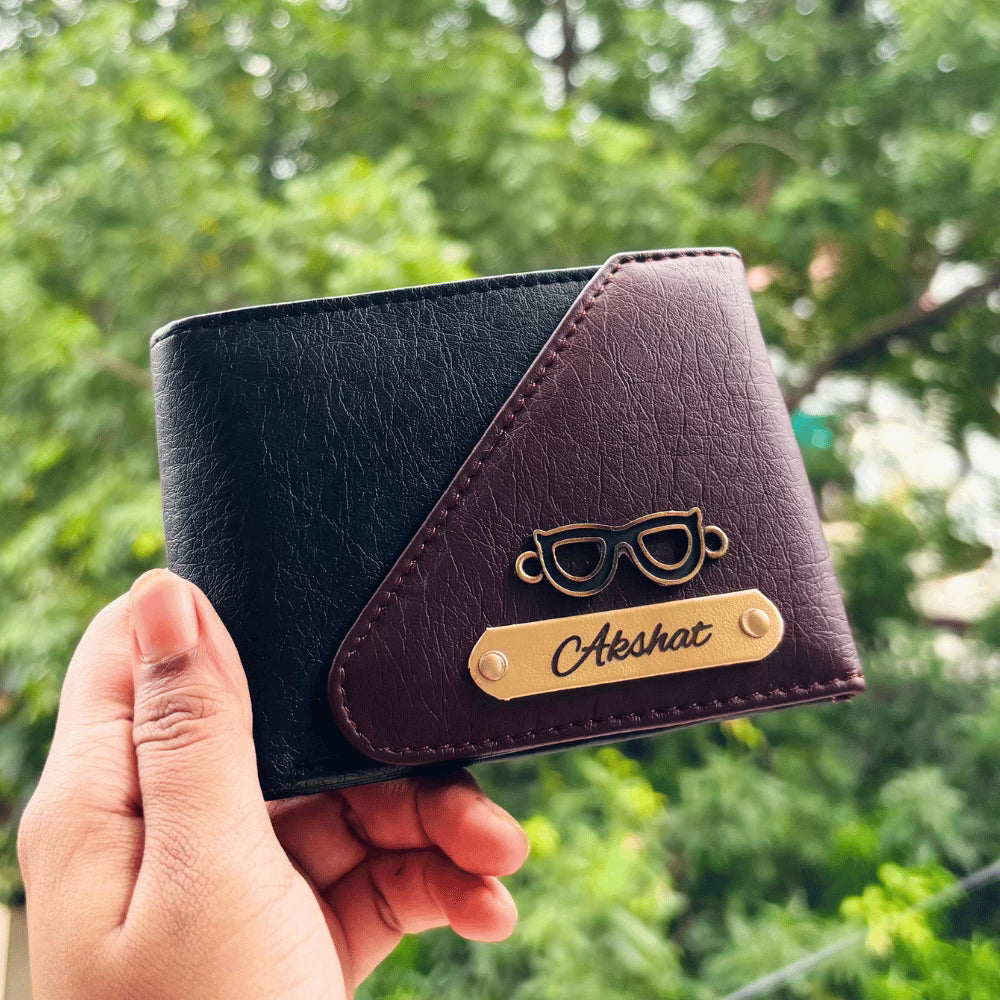 Men's Wallet (Turbo) Personalised with Name & Metal Charm - 7