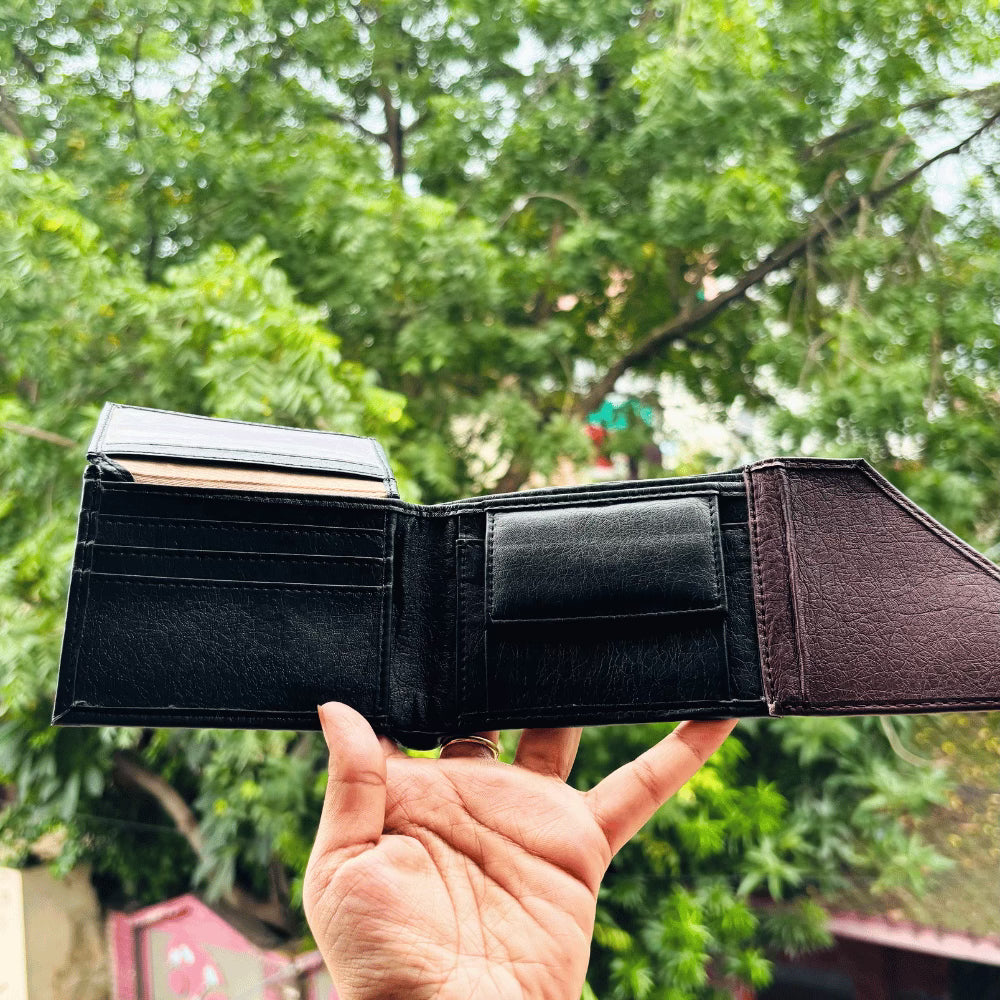 Men's Wallet (Turbo) Personalised with Name & Metal Charm - 7