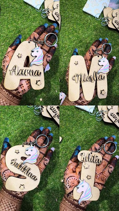 Kids Name Mini Monogram Keychain DIY Kit