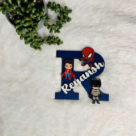 Product 26 mini monogram kids name fridge magnet