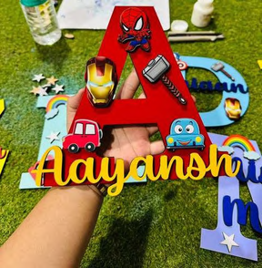 Product 27 personalized kids name monogram fridge magnet