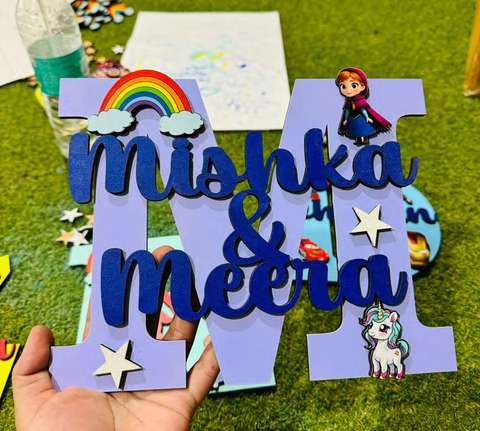 Product 27 personalized kids name monogram fridge magnet