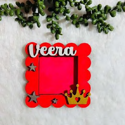 Personalized Kids Name Photoframe Fridge Magnet
